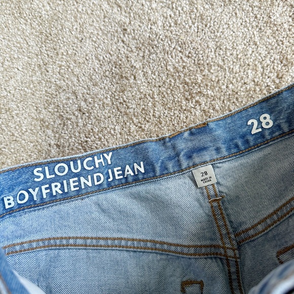 J. Crew Light Blue Slouchy Boyfriend Distressed Jeans Size 6/28 - Picture 2 of 4